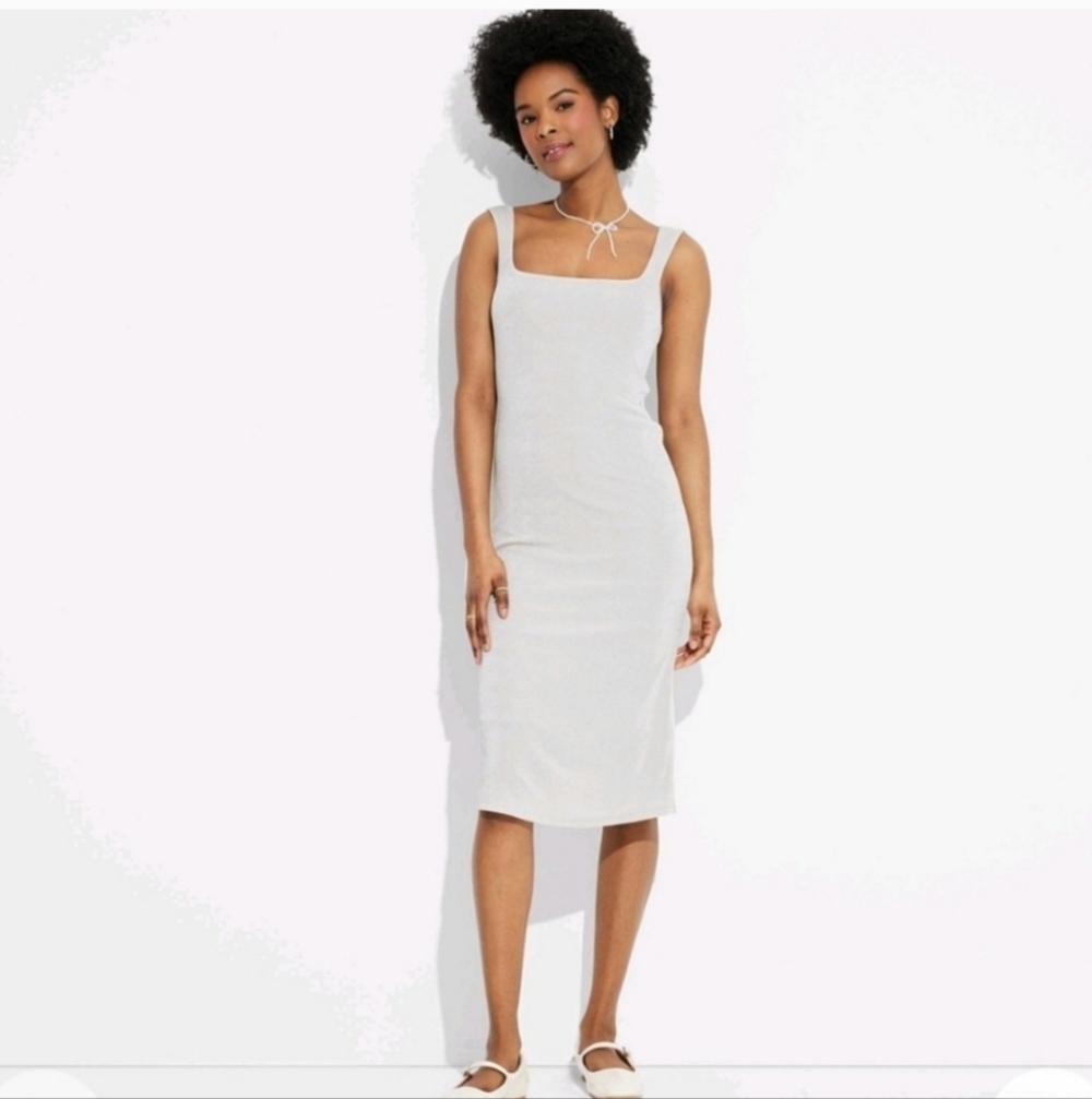 Wild Fable Women's Square Neck Midi Dress Size L